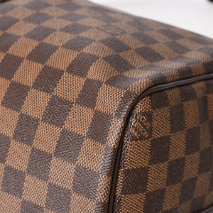 極美品 LOUIS VUITTON ルイヴィトン キーポルバンドリエール45 ボストンバッグ ダミエグラフィット N41418 ブラウン ダークブラウン MB2143 ゴールド金具 中古 4a003971