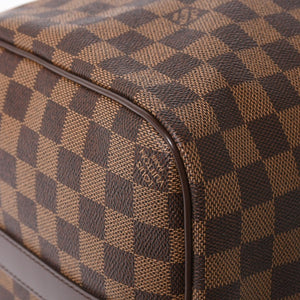 極美品 LOUIS VUITTON ルイヴィトン キーポルバンドリエール45 ボストンバッグ ダミエグラフィット N41418 ブラウン ダークブラウン MB2143 ゴールド金具 中古 4a003971