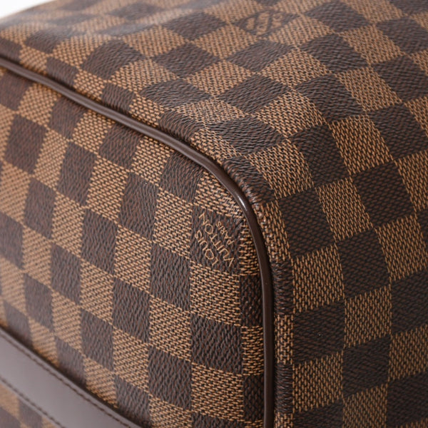 極美品 LOUIS VUITTON ルイヴィトン キーポルバンドリエール45 ボストンバッグ ダミエグラフィット N41418 ブラウン ダークブラウン MB2143 ゴールド金具 中古 4a003971