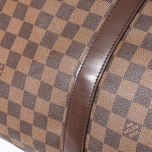 極美品 LOUIS VUITTON ルイヴィトン キーポルバンドリエール45 ボストンバッグ ダミエグラフィット N41418 ブラウン ダークブラウン MB2143 ゴールド金具 中古 4a003971