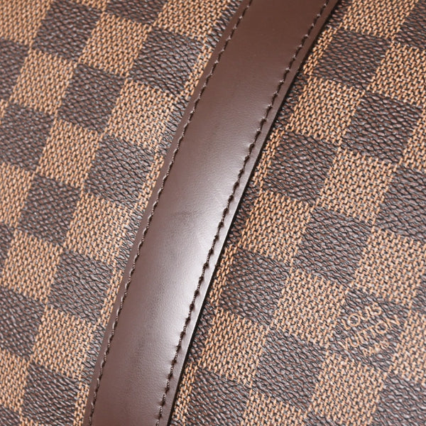 極美品 LOUIS VUITTON ルイヴィトン キーポルバンドリエール45 ボストンバッグ ダミエグラフィット N41418 ブラウン ダークブラウン MB2143 ゴールド金具 中古 4a003971
