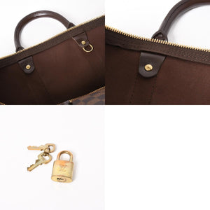 極美品 LOUIS VUITTON ルイヴィトン キーポルバンドリエール45 ボストンバッグ ダミエグラフィット N41418 ブラウン ダークブラウン MB2143 ゴールド金具 中古 4a003971