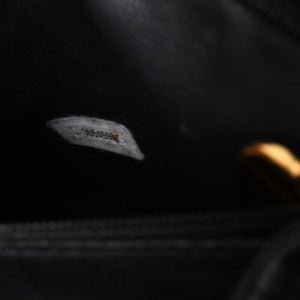 CHANEL Vintage Rucksack Backpack No. 3 Coco Mark Caviar Skin Black Gold Hardware Good Condition Used 4a003949