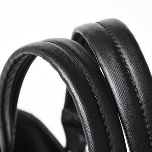 Very Good Condition Rare Item CHANEL Tote Bag Paris Biarritz Coated Canvas Leather Black 17th Series Used 4a003954