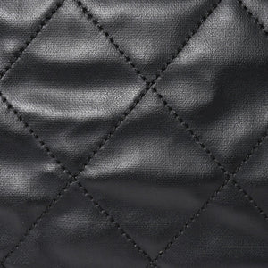 Very Good Condition Rare Item CHANEL Tote Bag Paris Biarritz Coated Canvas Leather Black 17th Series Used 4a003954