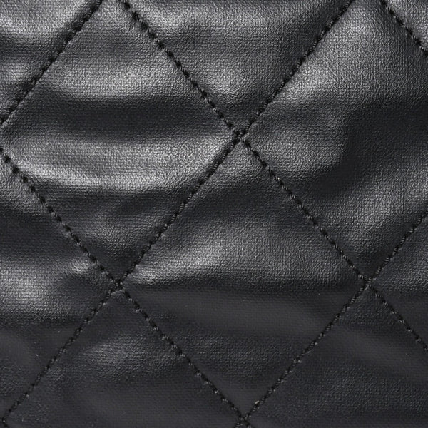 Very Good Condition Rare Item CHANEL Tote Bag Paris Biarritz Coated Canvas Leather Black 17th Series Used 4a003954
