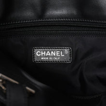 画像をギャラリービューアに読み込む, 極美品 希少品 CHANEL シャネル トートバッグ パリビアリッツ コーティングキャンバス レザー 黒 ブラック 17番台 中古 4a003954