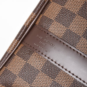 極美品 LOUIS VUITTON ルイヴィトン キーポルバンドリエール45 ボストンバッグ ダミエグラフィット N41418 ブラウン ダークブラウン MB2143 ゴールド金具 中古 4a003971