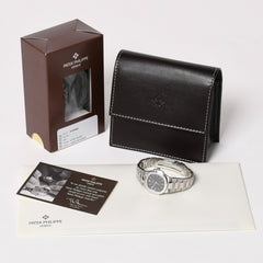 PATEK PHILIPPE パテック フィリップ NAUTILUS ノーチラス 腕時計 4700/1A-050 クォーツ ステンレススチール 黒文字盤 美品 中古 4a003975
