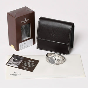 PATEK PHILIPPE パテック フィリップ NAUTILUS ノーチラス 腕時計 4700/1A-050 クォーツ ステンレススチール 黒文字盤 美品 中古 4a003975