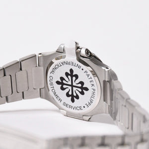 PATEK PHILIPPE パテック フィリップ NAUTILUS ノーチラス 腕時計 4700/1A-050 クォーツ ステンレススチール 黒文字盤 美品 中古 4a003975