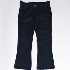 CHROME HEARTS Flarenie Denim Pants Jeans Size 34 Horseshoe Button Indigo Blue Good Condition Used 4a005926