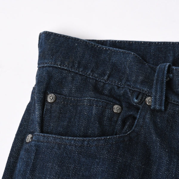 CHROME HEARTS Flarenie Denim Pants Jeans Size 34 Horseshoe Button Indigo Blue Good Condition Used 4a005926