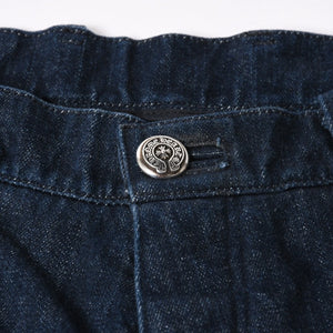 CHROME HEARTS Flarenie Denim Pants Jeans Size 34 Horseshoe Button Indigo Blue Good Condition Used 4a005926