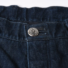 将图片加载到图库查看器中。 CHROME HEARTS クロムハーツ フレアニー デニムパンツ ジーンズ サイズ34 ホースシューボタン インディゴブルー 美品 中古 4a005926