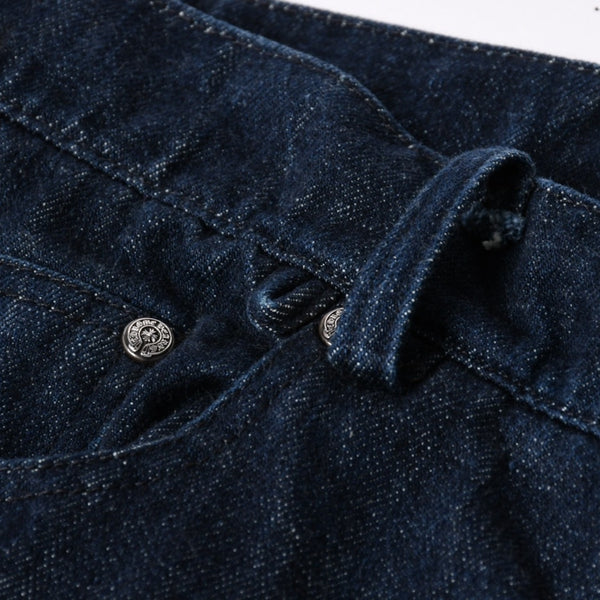 CHROME HEARTS Flarenie Denim Pants Jeans Size 34 Horseshoe Button Indigo Blue Good Condition Used 4a005926