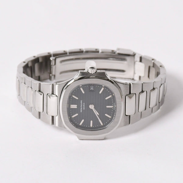 PATEK PHILIPPE パテック フィリップ NAUTILUS ノーチラス 腕時計 4700/1A-050 クォーツ ステンレススチール 黒文字盤 美品 中古 4a003975