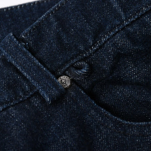 CHROME HEARTS Flarenie Denim Pants Jeans Size 34 Horseshoe Button Indigo Blue Good Condition Used 4a005926