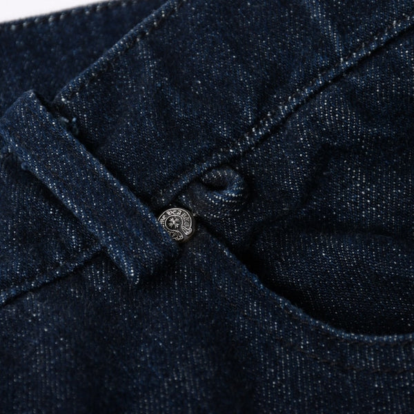 CHROME HEARTS Flarenie Denim Pants Jeans Size 34 Horseshoe Button Indigo Blue Good Condition Used 4a005926