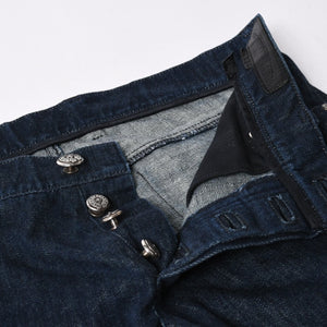 CHROME HEARTS Flarenie Denim Pants Jeans Size 34 Horseshoe Button Indigo Blue Good Condition Used 4a005926