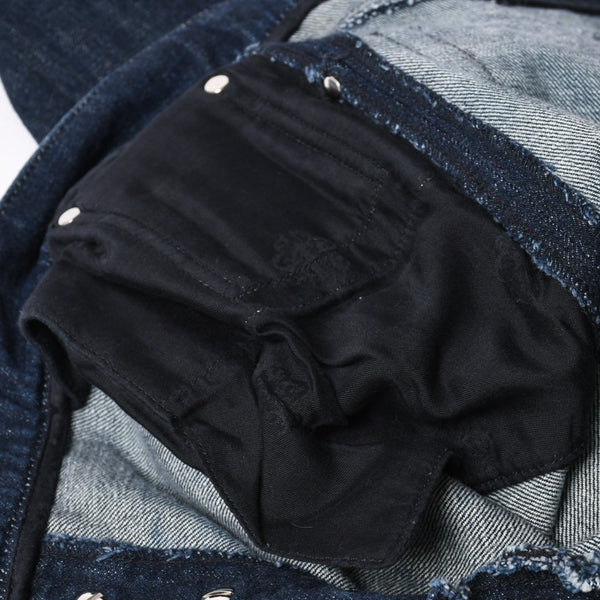 CHROME HEARTS Flarenie Denim Pants Jeans Size 34 Horseshoe Button Indigo Blue Good Condition Used 4a005926
