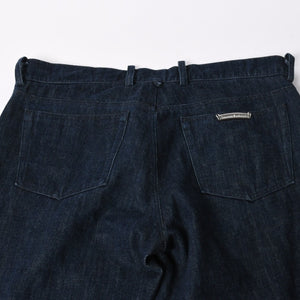 CHROME HEARTS Flarenie Denim Pants Jeans Size 34 Horseshoe Button Indigo Blue Good Condition Used 4a005926