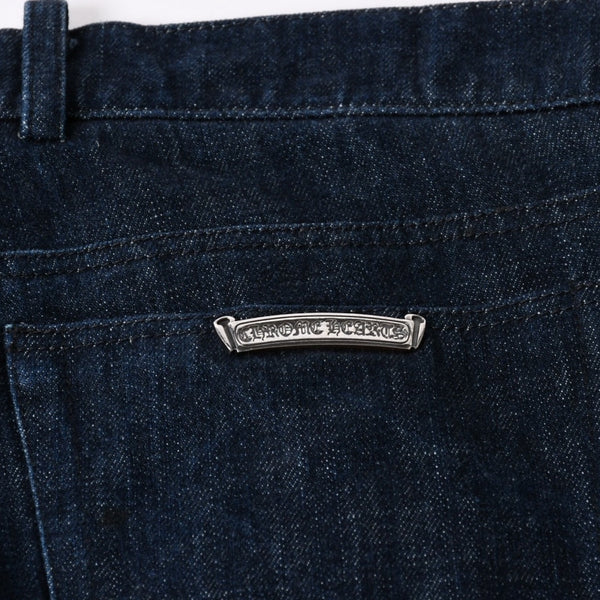 CHROME HEARTS Flarenie Denim Pants Jeans Size 34 Horseshoe Button Indigo Blue Good Condition Used 4a005926