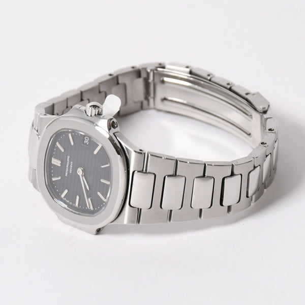 PATEK PHILIPPE パテック フィリップ NAUTILUS ノーチラス 腕時計 4700/1A-050 クォーツ ステンレススチール 黒文字盤 美品 中古 4a003975