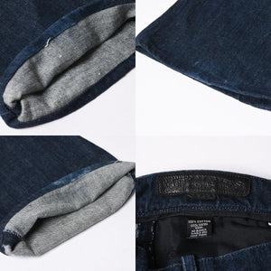 CHROME HEARTS Flarenie Denim Pants Jeans Size 34 Horseshoe Button Indigo Blue Good Condition Used 4a005926