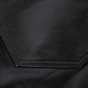 極美品 CHROME HEARTS クロムハーツ 5-POCKET FLARE KNEE フレアニー 5ポケット レザーパンツ サイズ32R オールドモデル 中古 4a005927