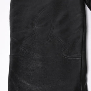 極美品 CHROME HEARTS クロムハーツ 5-POCKET FLARE KNEE フレアニー 5ポケット レザーパンツ サイズ32R オールドモデル 中古 4a005927