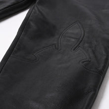 画像をギャラリービューアに読み込む, 極美品 CHROME HEARTS クロムハーツ 5-POCKET FLARE KNEE フレアニー 5ポケット レザーパンツ サイズ32R オールドモデル 中古 4a005927