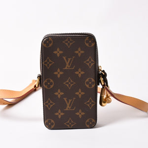 極美品 LOUIS VUITTON ルイヴィトン ミュージック プレイヤー ウェアラブル ウォレット モノグラム ショルダーバッグ バッグ レディース M14063 中古 4a002385