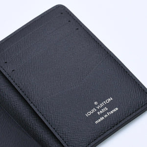 新品同様 LOUIS VUITTON ルイヴィトン モノグラムエクリプス オーガナイザードゥポッシュ 二つ折りカードケース M61696 中古 4a003981