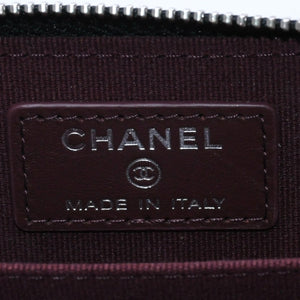 極美品 CHANEL シャネル クラシックジップ コインパース AP0216 キャビアスキン ランダム番台 マトラッセ ココマーク 財布 小銭入れ シルバー金具 中古 4a003983