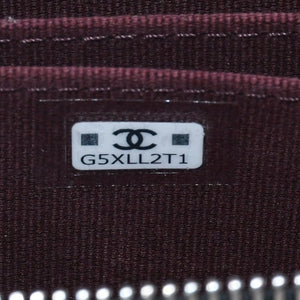 極美品 CHANEL シャネル クラシックジップ コインパース AP0216 キャビアスキン ランダム番台 マトラッセ ココマーク 財布 小銭入れ シルバー金具 中古 4a003983