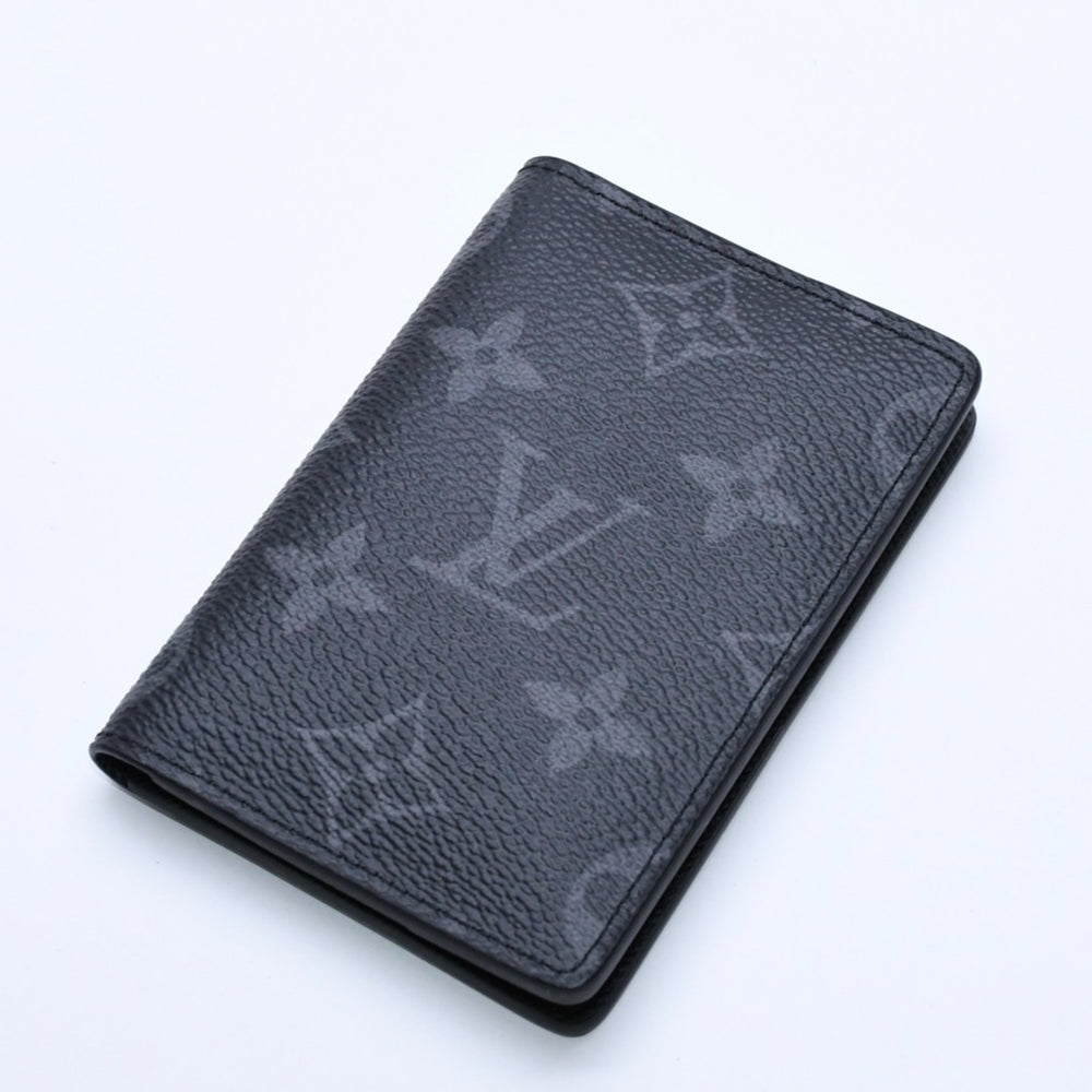 新品同様 LOUIS VUITTON ルイヴィトン モノグラムエクリプス オーガナイザードゥポッシュ 二つ折りカードケース M61696 中古 4a003981