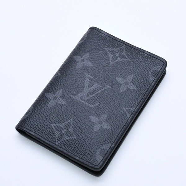 新品同様 LOUIS VUITTON ルイヴィトン モノグラムエクリプス オーガナイザードゥポッシュ 二つ折りカードケース M61696 中古 4a003981