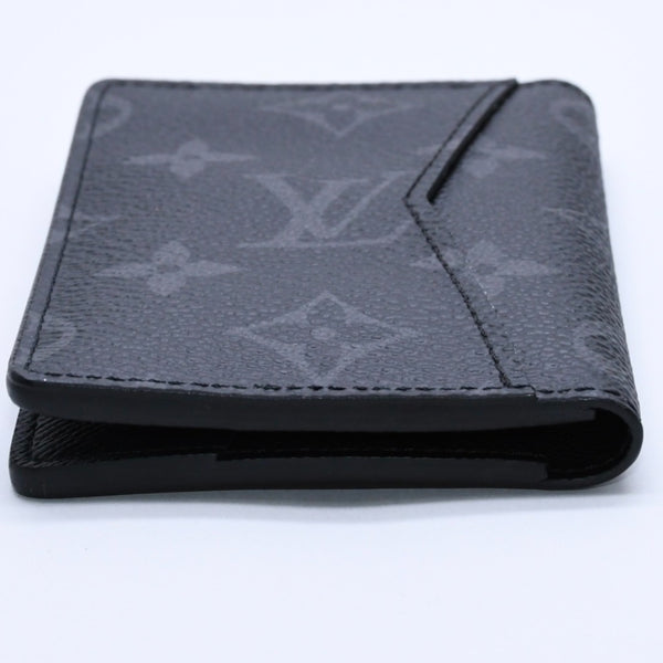 新品同様 LOUIS VUITTON ルイヴィトン モノグラムエクリプス オーガナイザードゥポッシュ 二つ折りカードケース M61696 中古 4a003981