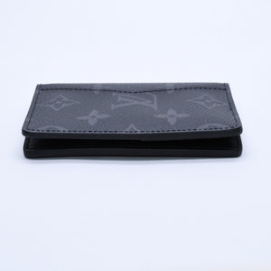 新品同様 LOUIS VUITTON ルイヴィトン モノグラムエクリプス オーガナイザードゥポッシュ 二つ折りカードケース M61696 中古 4a003981