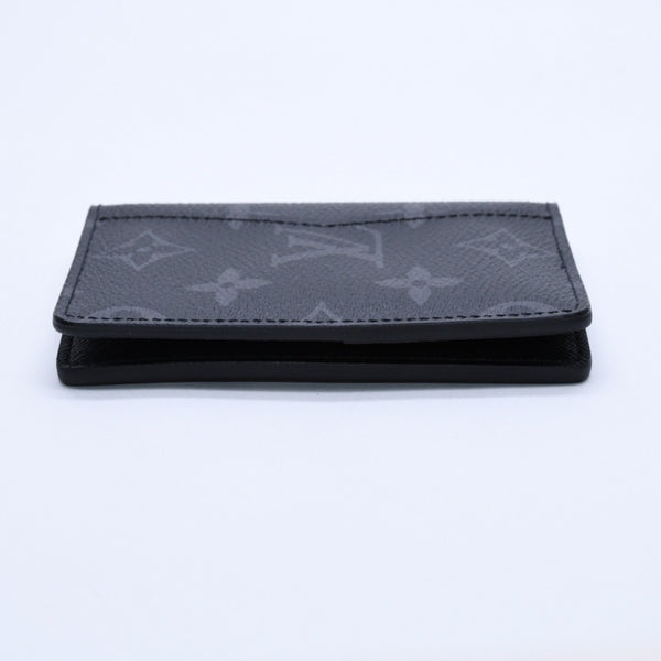 新品同様 LOUIS VUITTON ルイヴィトン モノグラムエクリプス オーガナイザードゥポッシュ 二つ折りカードケース M61696 中古 4a003981