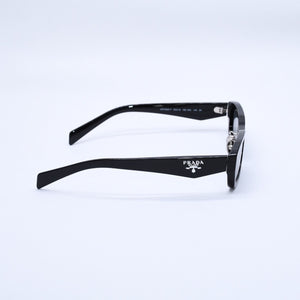 極美品 PRADA プラダ サングラス アイウェア SPR B06-F サイズ55□18 145 プラスチック ブラック 中古 4a003987