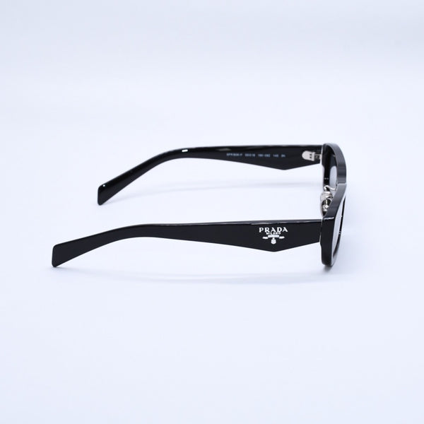 極美品 PRADA プラダ サングラス アイウェア SPR B06-F サイズ55□18 145 プラスチック ブラック 中古 4a003987
