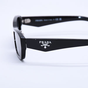 極美品 PRADA プラダ サングラス アイウェア SPR B06-F サイズ55□18 145 プラスチック ブラック 中古 4a003987