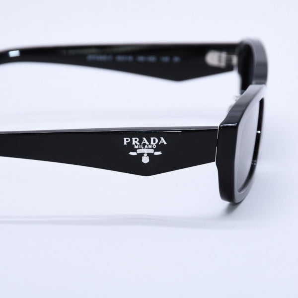 極美品 PRADA プラダ サングラス アイウェア SPR B06-F サイズ55□18 145 プラスチック ブラック 中古 4a003987