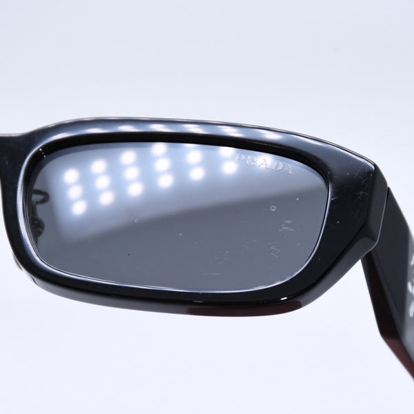 極美品 PRADA プラダ サングラス アイウェア SPR B06-F サイズ55□18 145 プラスチック ブラック 中古 4a003987