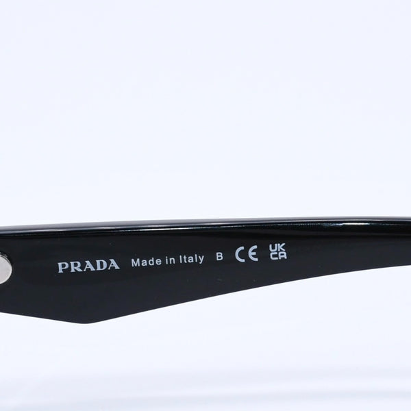 極美品 PRADA プラダ サングラス アイウェア SPR B06-F サイズ55□18 145 プラスチック ブラック 中古 4a003987