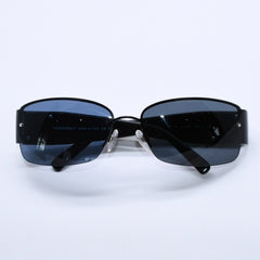 Mint condition CHANEL rimless sunglasses with side rhinestones, square frame, and Coco Mark, black frame, 4117-B 62◻16 125 Used 4a004031