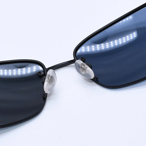 Mint condition CHANEL rimless sunglasses with side rhinestones, square frame, and Coco Mark, black frame, 4117-B 62◻16 125 Used 4a004031
