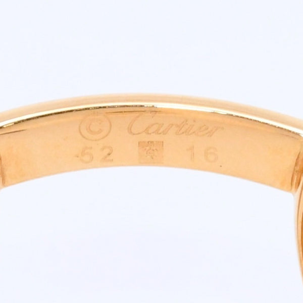 Very Good Condition CARTIER Trinity Date Glasses Eyewear Size 52□16 135 Wood Temple Metal GP Used 4a004170